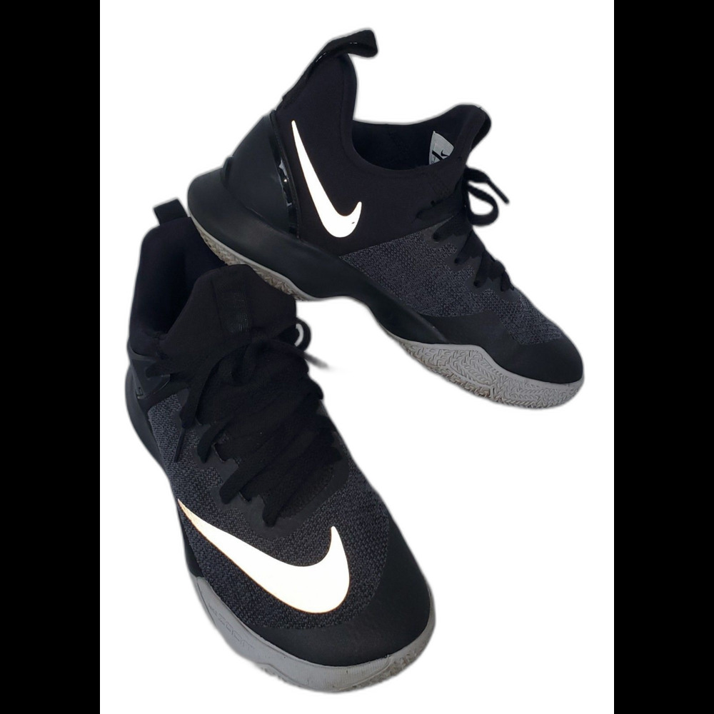 Nike Zoom Shift Mens Basketball Shoes Black Reflective Silver Size US 7 Sneakers